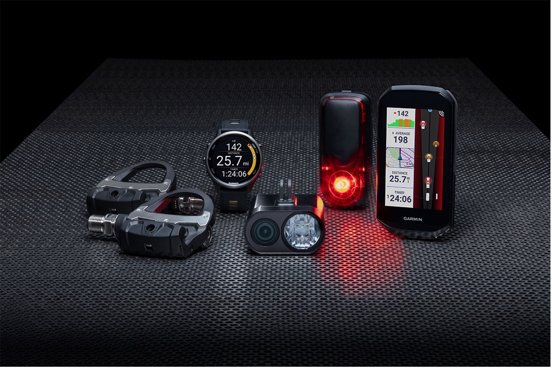Garmin 사이클링 제품 라인업: Edge 사이클링 컴퓨터, 후방 레이더, 파워 미터 등